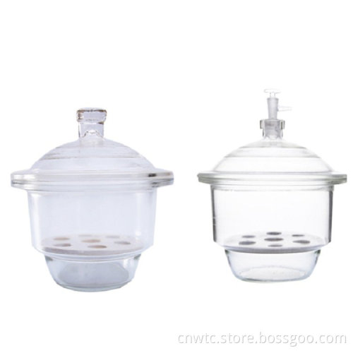 Lab Glass Boro3.3 Desiccators: 210mm Clear or Brown